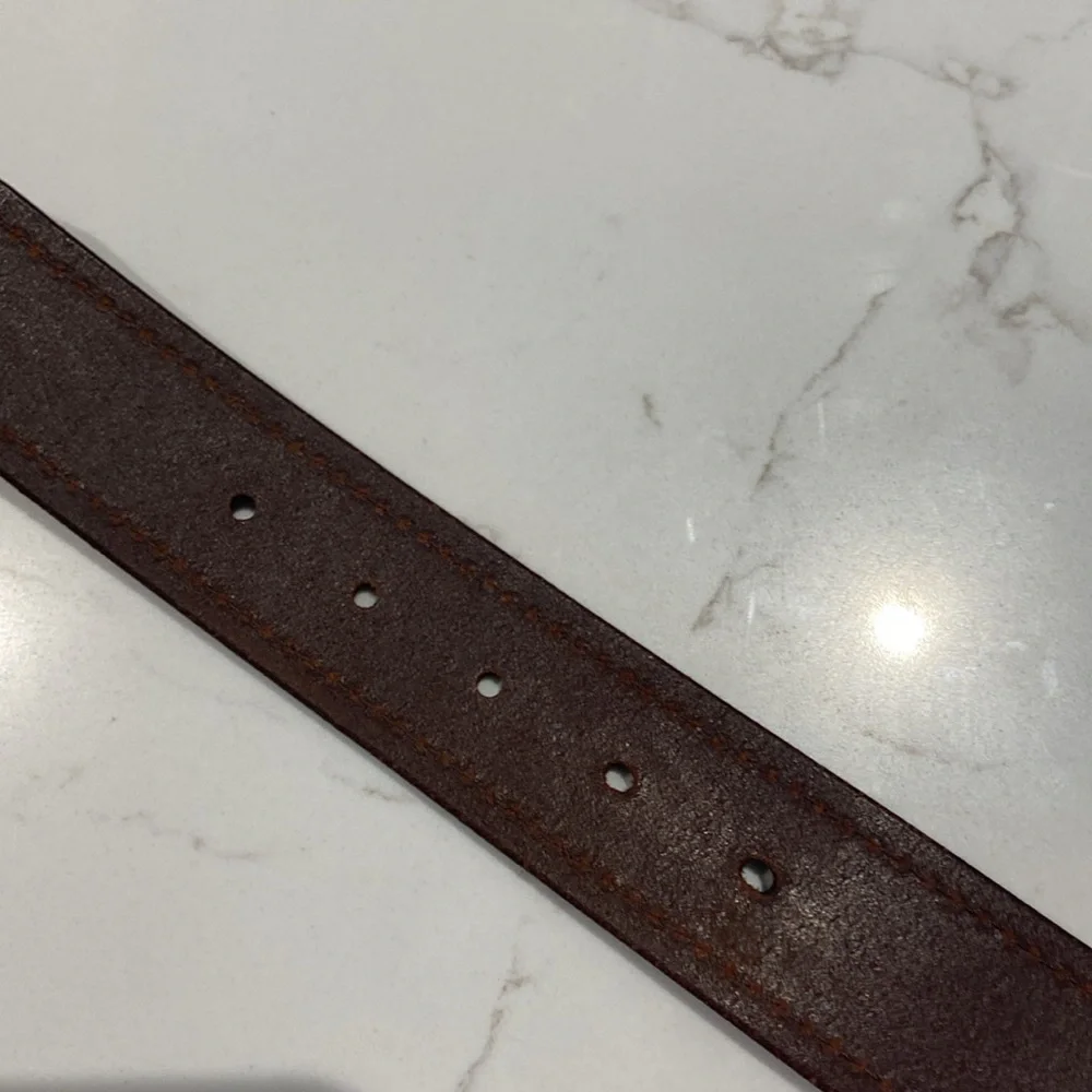 Men's Brown Leather Belt. Size 36